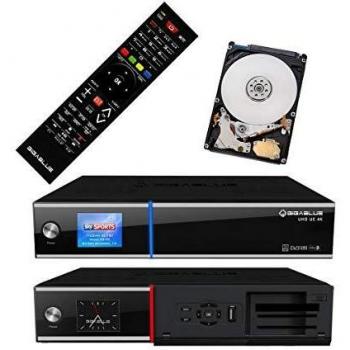 GigaBlue UHD UE 4K SAT TV Linux Receiver 2X DVB-S2 FBC Twin Tuner 4X Pip CI SmartCard Streaming Ultra HD 1 TB Festplatte