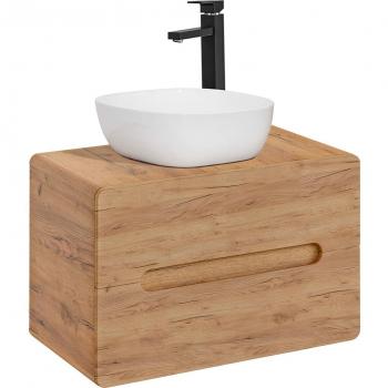 Meuble de Salle de Bain Beige 80cm