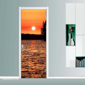 Decoración de Ventana al Atardecer