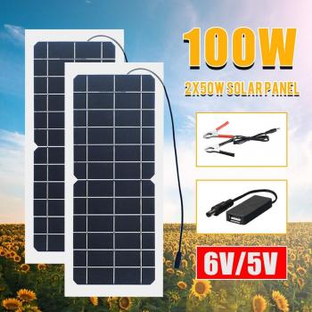 6V 100W/50W Solar-Ladegerät für mobile Geräte