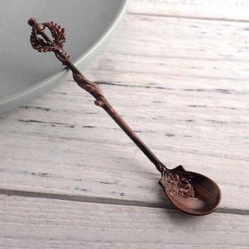 Retro Bronze Coffee Spoon