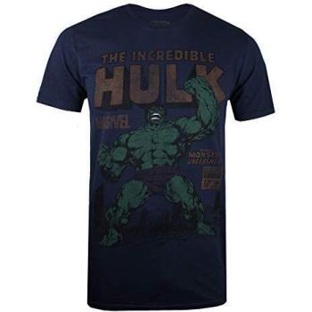Camiseta Azul Marvel Hulk Rage, Talla Grande