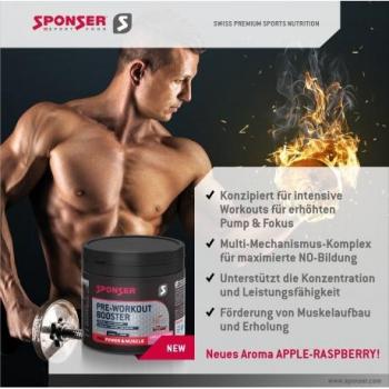 Sponser Pre Workout Booster Mela e Lampone 256g