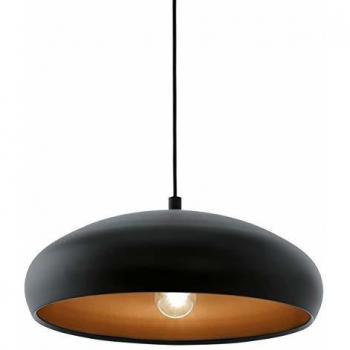 EGLO Mogano Black Pendant with Metal Shade