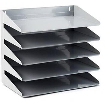 Avery Steel Letter Rack 5 Tier Grey 605