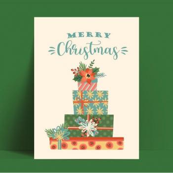 Affiche décorative Noël rétro pour enfants