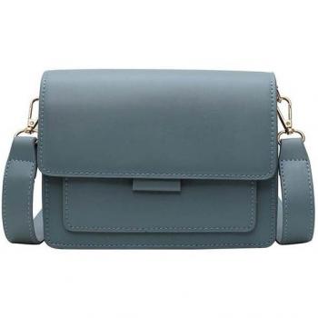 Simple Female Daily Messenger Bag Blue