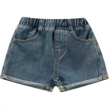 Elastic Waist Denim Shorts for Children 1-6T