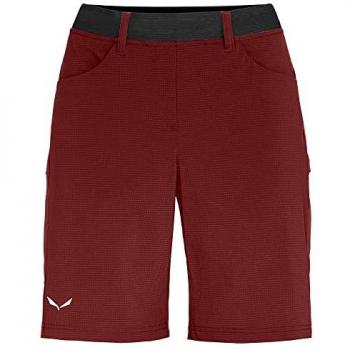 Pantalón corto mujer Salewa Puez 3 Durastretch rojo