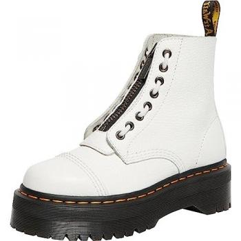 Botas Femininas Dr. Martens Sinclair em Couro Branco