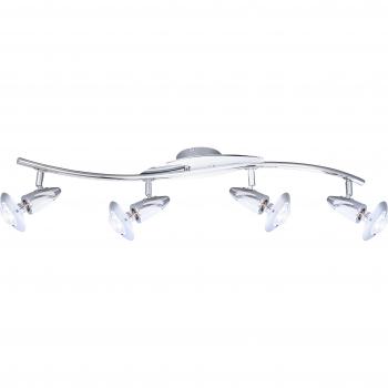 Globo Lord Chrome Ceiling Spotlight Cluster – 4x E14