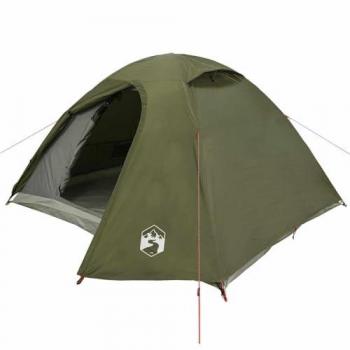 VidaXL 3‑Personen Outdoor-Kuppelzelt – Olivgrün, Wasserabweisend