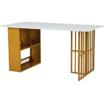 Spazio archiviazione in chiaro: credenza a 2 ante e 3 cassetti con motivo chevron (MDF bianco)