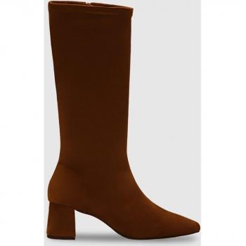 Botas altas de ante marrón para mujer