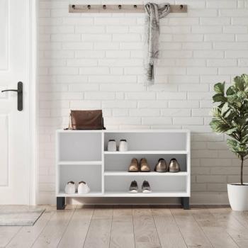 Armoire à Chaussures en Bois d'Ingénierie, 102x36x60 cm, 5 Compartiments