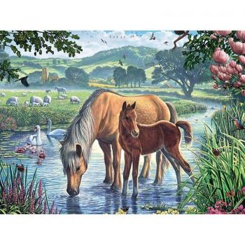 Joya Pincelada: Caballo Diamante Mosaico 20×30 cm