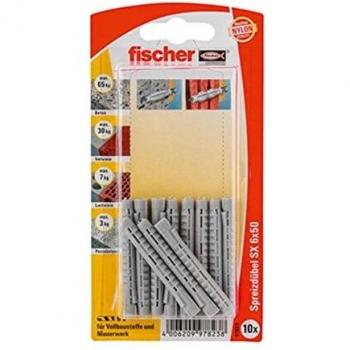 Fischer SX Wall Screw Anchor 6 x 50mm