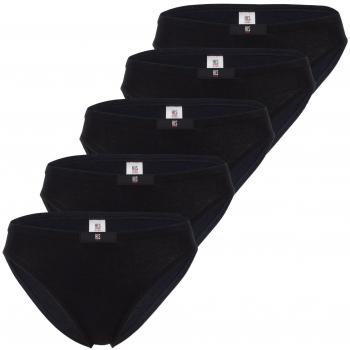 H.I.S Damen Slips, 5er Pack (schwarz)