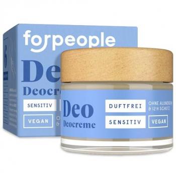 Für Menschen: Deocreme Sensitiv (vegan, Bio) – 50 g