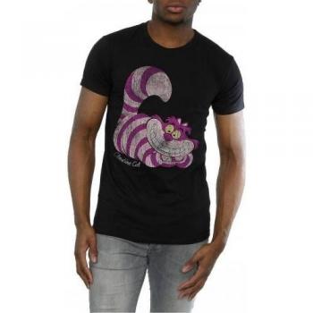 Alice in Wonderland Heren Cheshire Cat Katoen T-Shirt – L Rood