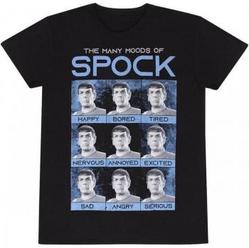 T-shirt adulte De nombreux états d'esprit de Spock Star Trek
