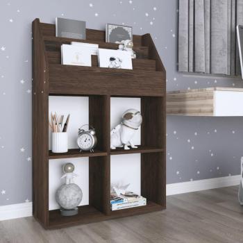 Children's Book Rack Smoked Oak 71x30x114 cm Engineered Wood