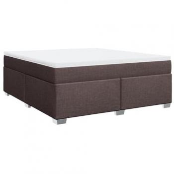Boxspringbett mit Matratze (Dunkelbraun) 180 × 200 cm – VidaXL – Stoff