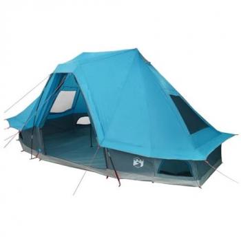 Tente Tipi bleue familiale, 6 places, étanche