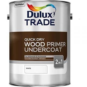 Dulux Trade Q/Dry Wood Primer Undercoat White 5L