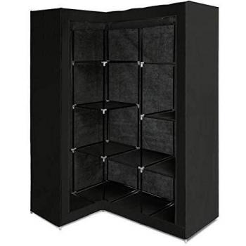 Armoire contemporaine d'angle noire