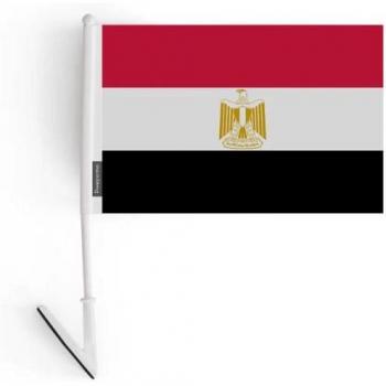 Egyptian Flag Vinyl Stickers – 14x21 cm, 10 Pieces – Double‑Side, Lightweight Polyester