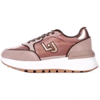 Baskets Élégantes Daïm + Nylon Beige 41 Femme – Liujo