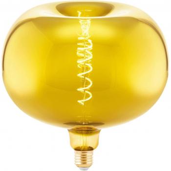 Led E27 dimmerabile a forma di mela, lampadina a spirale di grandi dimensioni, dorata vintage con dimmerazione in design retro, 4 Watt, 40 Lumen