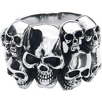 Bague Crâne etNox hard and heavy