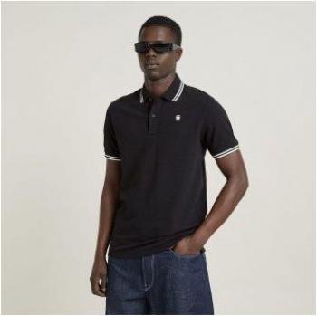 Polo a maniche corte G‑Star Slim con strisce nera, 2XS