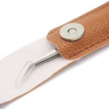 Fausse cils inox antistatiques – pince droite & courbée, outil de maquillage 1 pièce