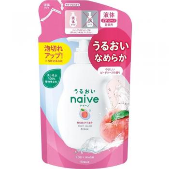 Kracie Naive Body Wash Refill with Peach Leaf 360ml