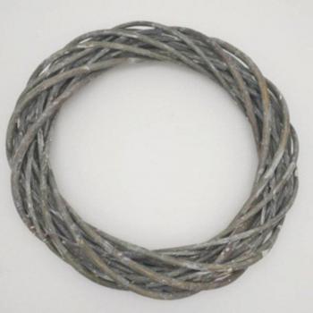 White Wicker Garland Round Christmas DIY Rattan Vine Ring Ornament