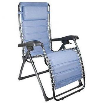 Habitex Sillón Relax Mediterráneo Estructura de Aluminio Gris Oscuro