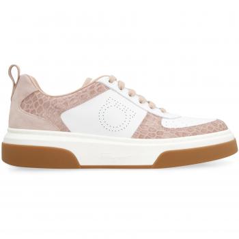 Ferragamo Cassina White Low‑Top Sneaker for Women – 9.5