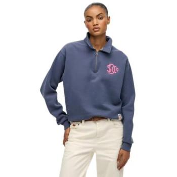 Superdry Damen Sweatshirt mit Reißverschluss und Kragen