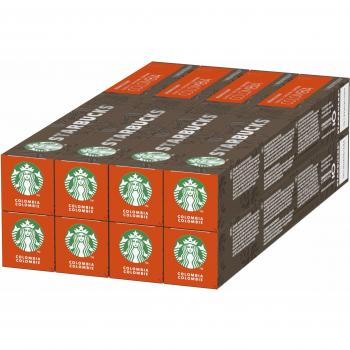 STARBUCKS Colombia de Nespresso Cápsulas de Café Tostado Medio 8 x 10