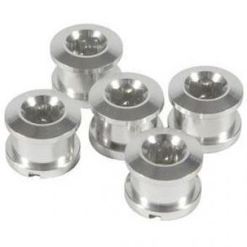 Vorwärts Alu 5mm Kettenblattschrauben Silber 6 Stück