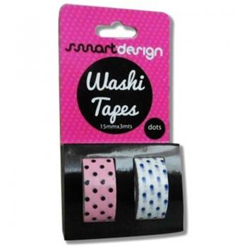 Washi Tape Bolinhas 2un x 24un