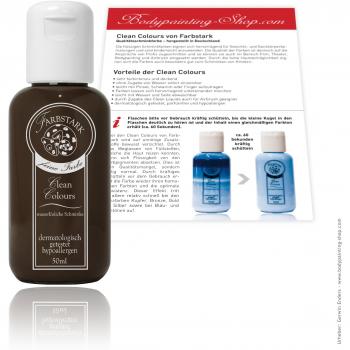 Dunkelbraun Farbstark Theaterschminke