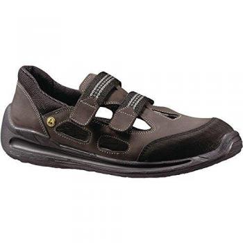 Sandale de sécurité Dragster-1240 43 ESD SRC cuir nubuck marron/noir