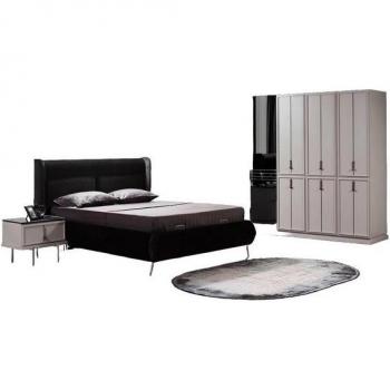 Stilvolles 4-teiliges Schlafzimmer-Set mit Nachttischen