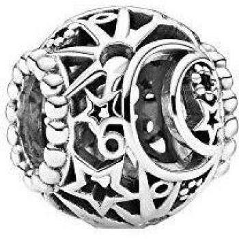 Charm Pandora en filigrana Sol, Estrellas y Luna 799183C00 mujer plata