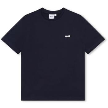 Boss T-Shirt J25P23 D Dunkelblau Regular Fit Kinder 16J