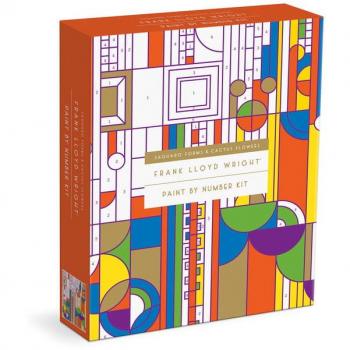 Frank Lloyd Wright Saguaro Cactus and Forms Paint By Number Kit by Galison